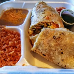 Breakfast burrito rice & beans Breakfast burrito rice & beans