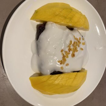 Nisa's Thai Kitchen - Mango with sticky rice - Thai Near Me - Warrenton, Oregon Nisa's Thai Kitchen - Mango with sticky rice - Thai Near Me - Warrenton, Oregon