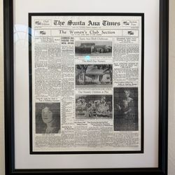 Ebell Society of Santa Ana - Ebell Club Newspaper clippings.