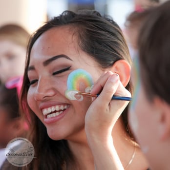 Dreamcatcher Entertainment - Rainbow Face Painting at MAMCF Fundraiser at Angel Stadium - Face Painting Near Me Dreamcatcher Entertainment - Rainbow Face Painting at MAMCF Fundraiser at Angel Stadium - Face Painting Near Me