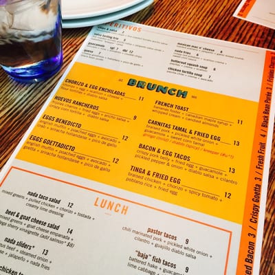 Menu photo 8 Nada Columbus, OH