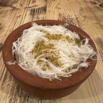Li Beirut - Pudding with halva cotton candy - Lebanese Near Me - Collingswood, New Jersey Li Beirut - Pudding with halva cotton candy - Lebanese Near Me - Collingswood, New Jersey