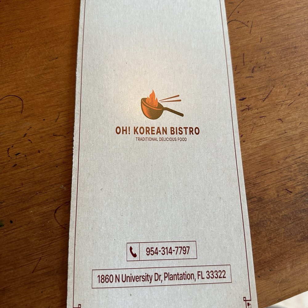 Oh Korean Bistro - Menu - Korean Near Me - Plantation, Florida Oh Korean Bistro - Menu - Korean Near Me - Plantation, Florida