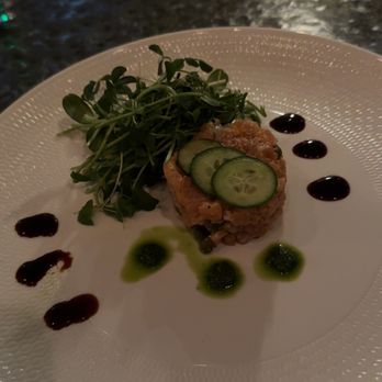 Vaudeville - Salmon tartare - New American Near Me - Fredericksburg, Texas