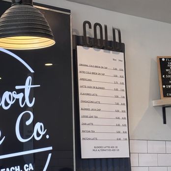 Newport Coffee Company  - Cold beverage menu May 2026 - Coffee & Tea Near Me - Newport Beach, California