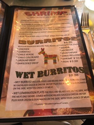 Menu photo 7 Rivera's Long Beach, CA