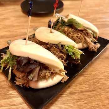 Ichiro Sapporo Ramen - two buns on a plate - Ramen Near Me - Dallas, Texas Ichiro Sapporo Ramen - two buns on a plate - Ramen Near Me - Dallas, Texas