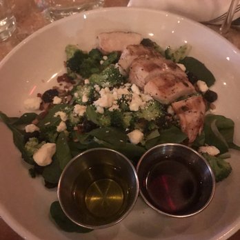 Olives - Seared broccoli salad with grilled chicken - New American Near Me - Grand Rapids, Michigan