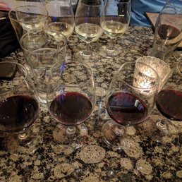 Red and white wine flights - $25 each flight Red and white wine flights - $25 each flight