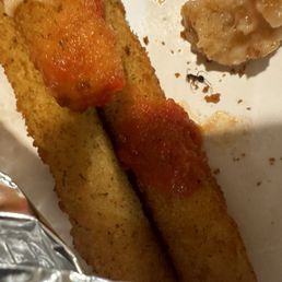 There is a bug in my mozzarella sticks that is so un sanitary