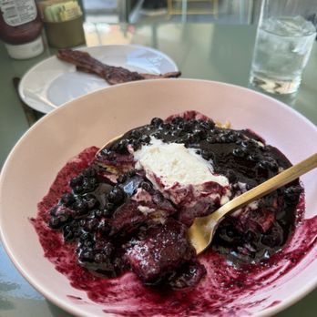 Beautiful Day - Huckleberry pancakes gluten free! - Breakfast & Brunch Near Me - La Quinta, California Beautiful Day - Huckleberry pancakes gluten free! - Breakfast & Brunch Near Me - La Quinta, California