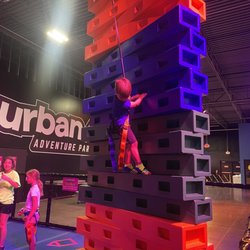 Urban Air Trampoline and Adventure Park - Rock climbing area