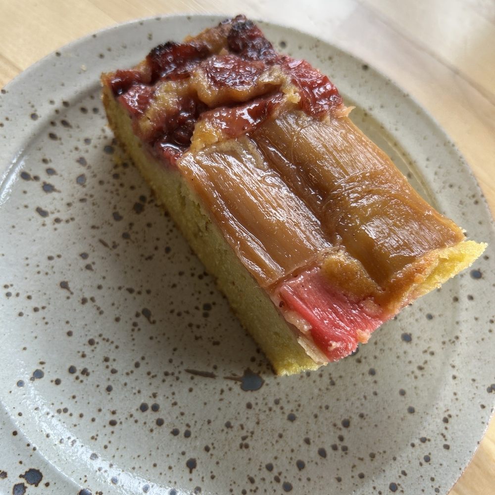 Standard Fare - Strawberry rhubarb olive oil cake - Coffee & Tea Near Me - Berkeley, California