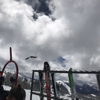 Giuseppes - a man looking at skis in the snow - Diners Near Me - Telluride, Colorado Giuseppes - a man looking at skis in the snow - Diners Near Me - Telluride, Colorado