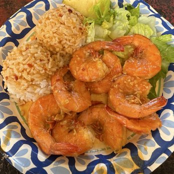 Jenny's Shrimp - Spicy garlic plate! 100/10!!! I daydream about this plate at home! - Food Trucks Near Me - Haleiwa, Hawaii