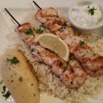 Sfinaki Greek Taverna - Chicken souvlaki - $18 - Greek Near Me - Burnaby, British Columbia Sfinaki Greek Taverna - Chicken souvlaki - $18 - Greek Near Me - Burnaby, British Columbia