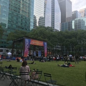 Bryant Park - Stage set up for some performance - Parks Near Me - New York, New York