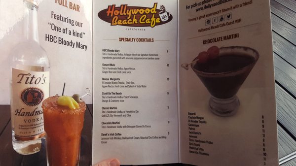 Menu photo 5 Hollywood Beach Cafe Oxnard, CA