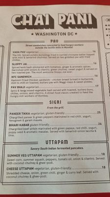 Menu photo 7 Chai Pani Washington, DC, DC