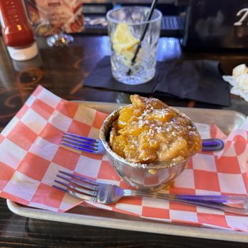Pig & Brew - HOMEMADE PEACH COBBLER - Barbeque Near Me - Richmond, Virginia Pig & Brew - HOMEMADE PEACH COBBLER - Barbeque Near Me - Richmond, Virginia