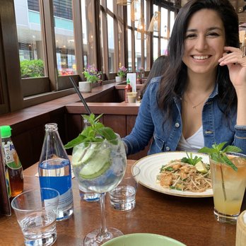 Busaba Westfield London - My daughter with her vegan plate. We were exhausted from travel until this place was able to revive us with nourishing food and drinks. ;) - Thai Near Me - London, XGL Busaba Westfield London - My daughter with her vegan plate. We were exhausted from travel until this place was able to revive us with nourishing food and drinks. ;) - Thai Near Me - London, XGL