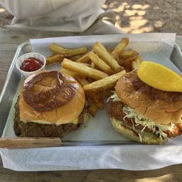 onion okie + fish sandwich onion okie + fish sandwich