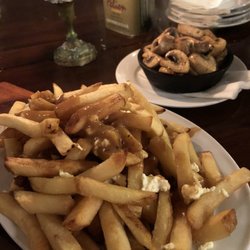 Papa Tazio - Poutine. Looks a bit sorry. Basically chips with gravy and some cheese curd.