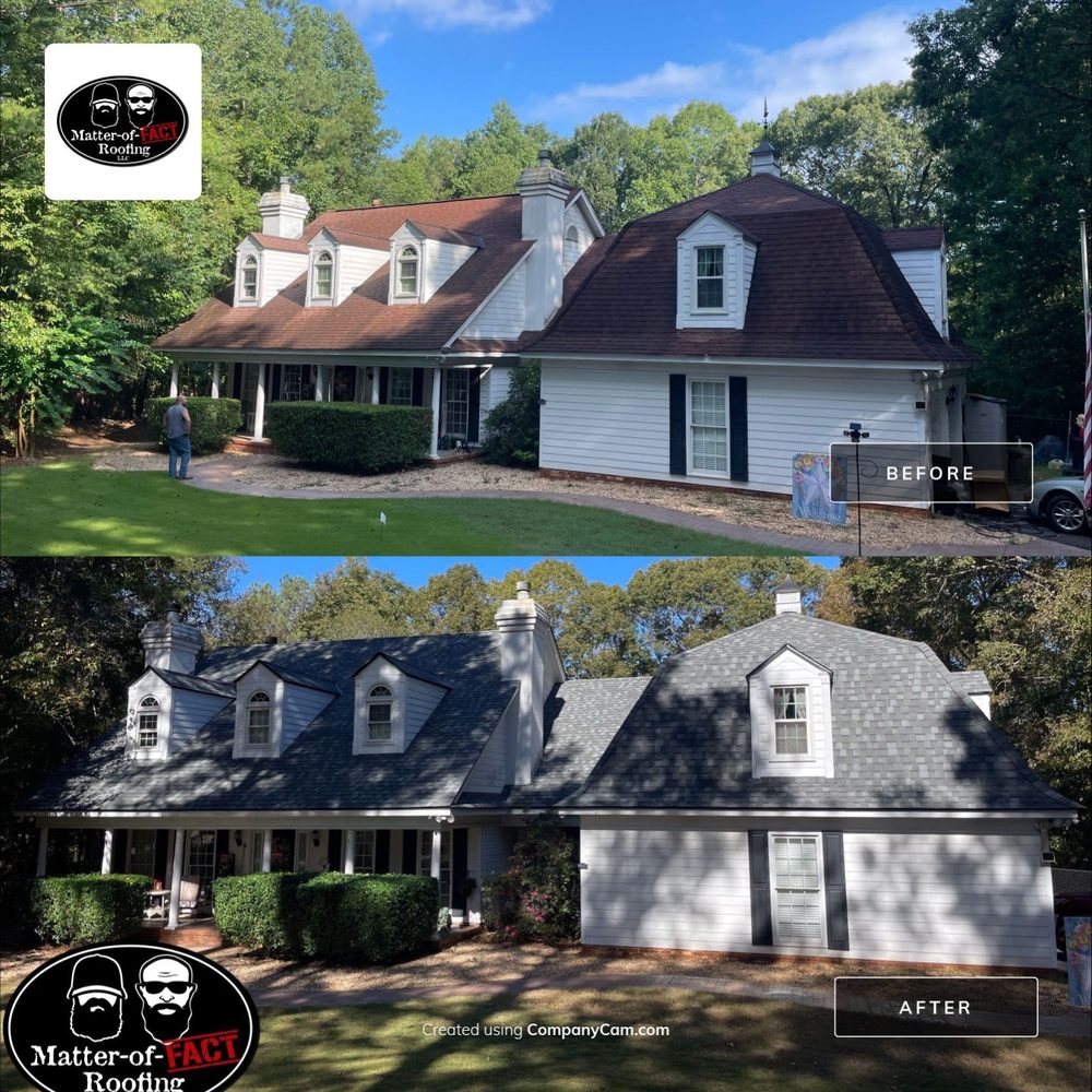 Slide of Matter-of-Fact Roofing