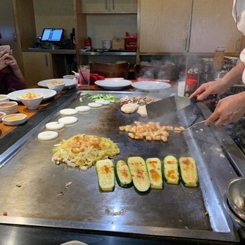 Benihana - Cupertino - The vegetables & shrimp cooking - Steakhouses Near Me - Cupertino, California Benihana - Cupertino - The vegetables & shrimp cooking - Steakhouses Near Me - Cupertino, California