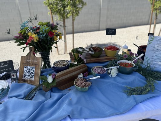 Brunch Event - Would you like to host a brunch at your event! Look at this beautiful display with an omelette station that we can do for you. Please do not hesitate to reach out and let us cater to you.