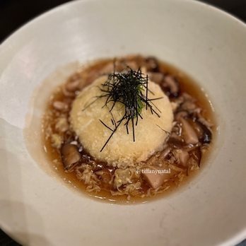 Kinjiro - Agedashi Fried Tofu with Organic Mushrooms Ankake Sauce - Izakaya Near Me - Los Angeles, California