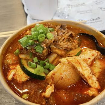 Pocha - Beef Tofu soup - Korean Near Me - West Lafayette, Indiana Pocha - Beef Tofu soup - Korean Near Me - West Lafayette, Indiana