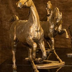Eagle Rock Gallery - Thundering Hooves (bronzes) by Marilyn Hoff Hansen