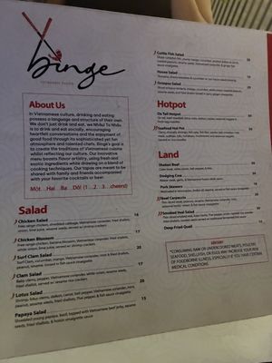Menu photo 1 Binge Vietnamese Fusion Stockton, CA Menu photo 1 Binge Vietnamese Fusion Stockton, CA