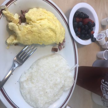 Old Bridge Diner - Omelette, grits, fruit cup - Diners Near Me - Oak Island, North Carolina