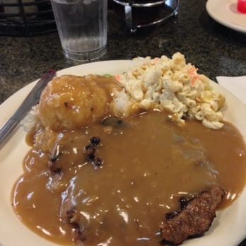 Liliha Bakery - Hamburger steak with Mac salad. - Bakeries Near Me - Honolulu, Hawaii