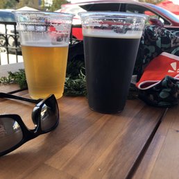 Vista Brewing pop-up Biergarten across from the farmers market!