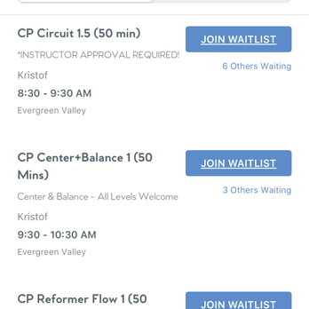 Club Pilates - The waiting list months in advance where every class is a waiting list months in advance. There are NO CLASSES - Pilates Near Me - San Jose, California Club Pilates - The waiting list months in advance where every class is a waiting list months in advance. There are NO CLASSES - Pilates Near Me - San Jose, California