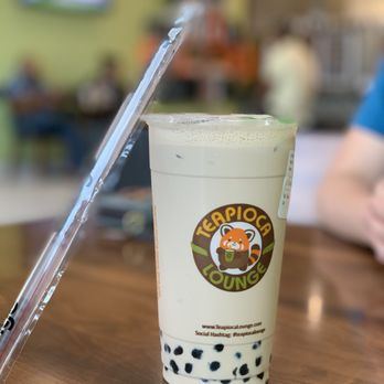 Teapioca Lounge - Their original milk tea (less ice, less sugar, with boba) - Bubble Tea Near Me - Sugar Land, Texas Teapioca Lounge - Their original milk tea (less ice, less sugar, with boba) - Bubble Tea Near Me - Sugar Land, Texas