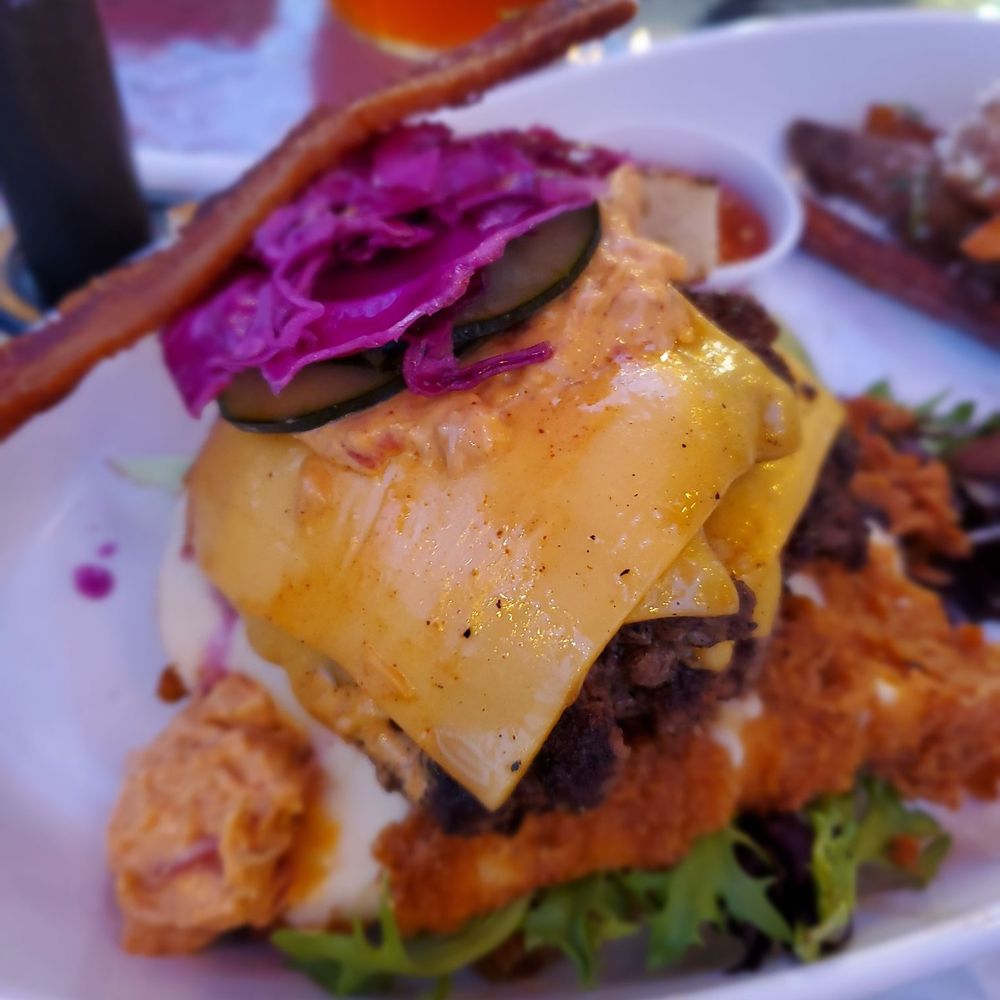 Fork & Hen - The Hitman smash burger - Soul Food Near Me - Sarasota, Florida Fork & Hen - The Hitman smash burger - Soul Food Near Me - Sarasota, Florida