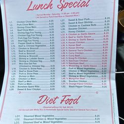 Main Moon Restaurant - Menu