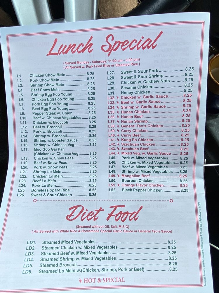 MAIN MOON RESTAURANT Updated October 2024 671 McCartney Rd