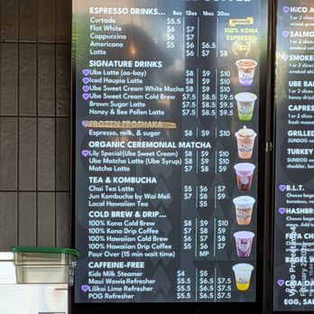 HiCO - Menu - Coffee & Tea Near Me - Waikoloa Village, Hawaii