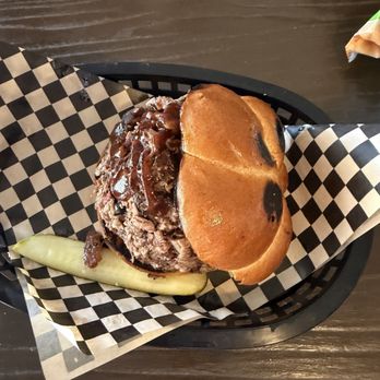 Biggin's Texas BBQ - Brisket sandwich - Barbeque Near Me - Los Banos, California Biggin's Texas BBQ - Brisket sandwich - Barbeque Near Me - Los Banos, California