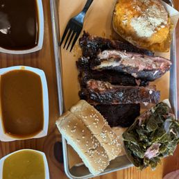 2 Meat Plate 1/2 Rack Rib Plate