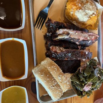 Melvin's BBQ - Mount Pleasant - 2 Meat Plate 1/2 Rack Rib Plate - Barbeque Near Me - Mount Pleasant, South Carolina
