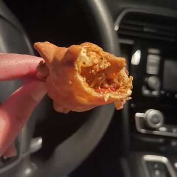 Buenos Aires Grill - Inside of a chicken empanada - Food Trucks Near Me
