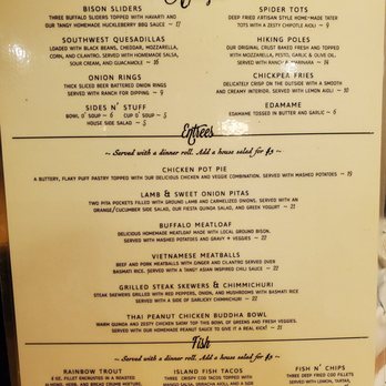 Glacier Highland Restaurant - 9.10.20 - appetizer, entree, fish menu - American Near Me - West Glacier, Montana Glacier Highland Restaurant - 9.10.20 - appetizer, entree, fish menu - American Near Me - West Glacier, Montana