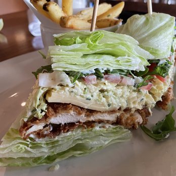 Nick's Manhattan Beach - Crispy Chicken Sandwich with a lettuce wrap - American Near Me - Manhattan Beach, California Nick's Manhattan Beach - Crispy Chicken Sandwich with a lettuce wrap - American Near Me - Manhattan Beach, California