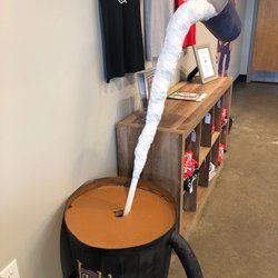 Adding cream to coffee